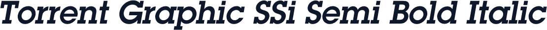 Torrent Graphic SSi Semi Bold Italic