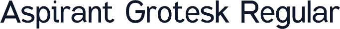 Aspirant Grotesk Regular
