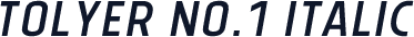 Tolyer No.1 Italic