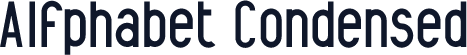 Alfphabet Condensed