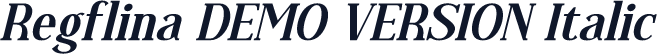 Regflina DEMO VERSION Italic