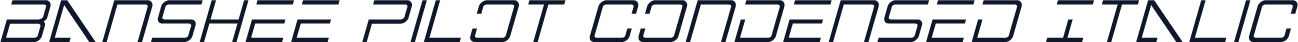 Banshee Pilot Condensed Italic