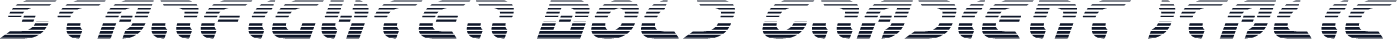 Starfighter Bold Gradient Italic