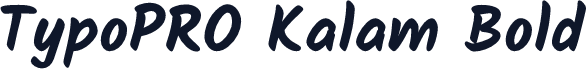 TypoPRO Kalam Bold