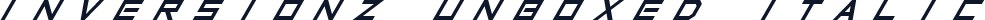 Inversionz Unboxed Italic