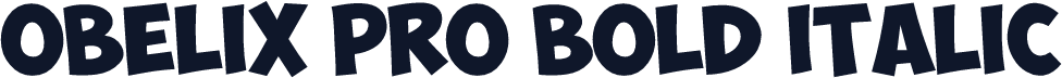 Obelix Pro Bold Italic