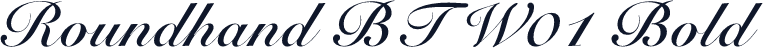 Roundhand BT W01 Bold