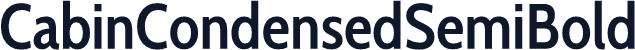 CabinCondensedSemiBold
