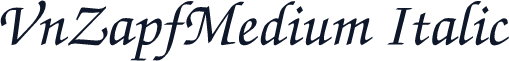 VnZapfMedium Italic