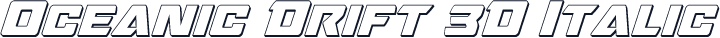 Oceanic Drift 3D Italic