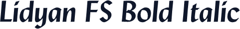 Lidyan FS Bold Italic