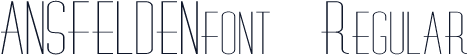 ANSFELDENfont Regular