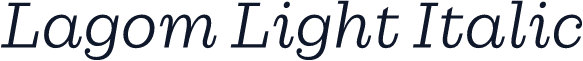 Lagom Light Italic