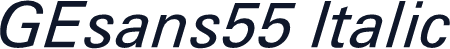 GEsans55 Italic