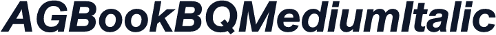 AGBookBQMediumItalic