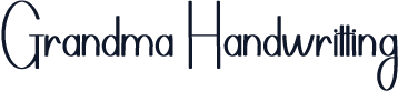 Grandma Handwritting