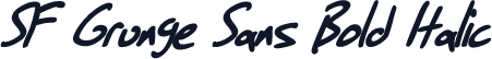 SF Grunge Sans Bold Italic