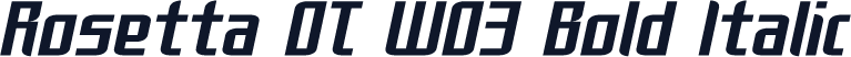 Rosetta OT W03 Bold Italic