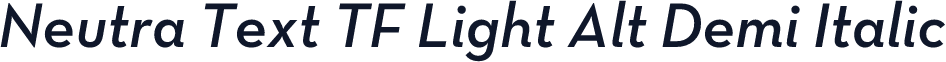 Neutra Text TF Light Alt Demi Italic