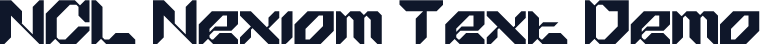NCL Nexiom Text Demo