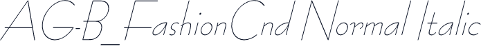 AG-B_FashionCnd Normal Italic