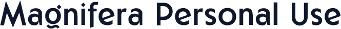 Magnifera Personal Use