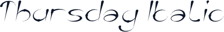 Thursday Italic