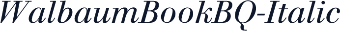 WalbaumBookBQ-Italic