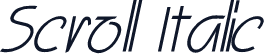 Scroll Italic