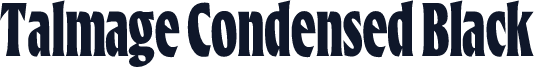 Talmage Condensed Black