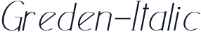 Greden-Italic