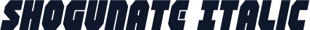 Shogunate Italic
