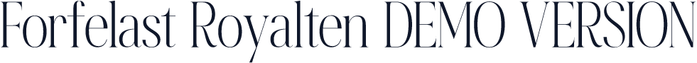 Forfelast Royalten DEMO VERSION