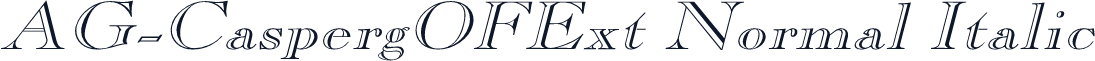 AG-CaspergOFExt Normal Italic
