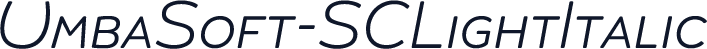 UmbaSoft-SCLightItalic