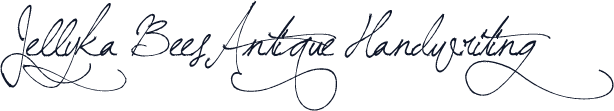 Jellyka BeesAntique Handwriting