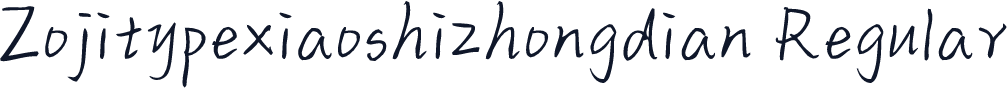 Zojitypexiaoshizhongdian Regular