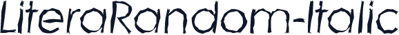 LiteraRandom-Italic