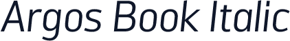 Argos Book Italic