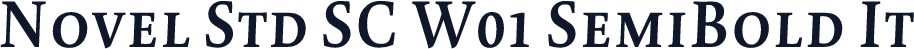 Novel Std SC W01 SemiBold It
