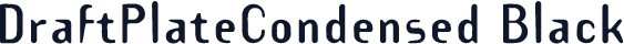 DraftPlateCondensed Black
