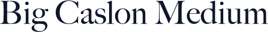 Big Caslon Medium
