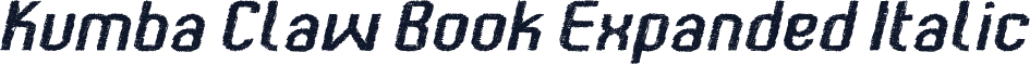 Kumba Claw Book Expanded Italic