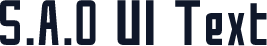 S.A.O UI Text