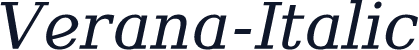 Verana-Italic
