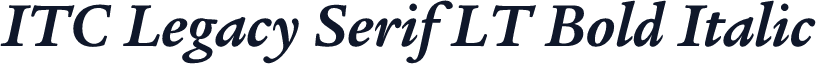 ITC Legacy Serif LT Bold Italic