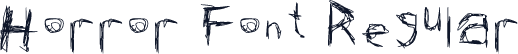 Horror Font Regular