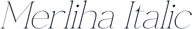 Merliha Italic