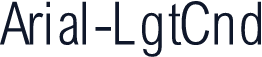 Arial-LgtCnd