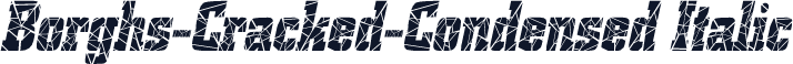 Borghs-Cracked-Condensed Italic
